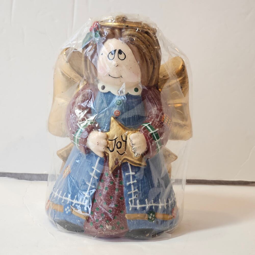 Robert Alan Vintage Hand Painted Angel Foam Wax Novelty Candle Joy Star